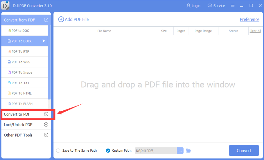 Convert to PDF