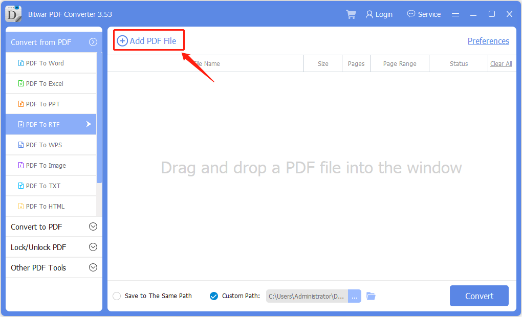 Add PDF Files