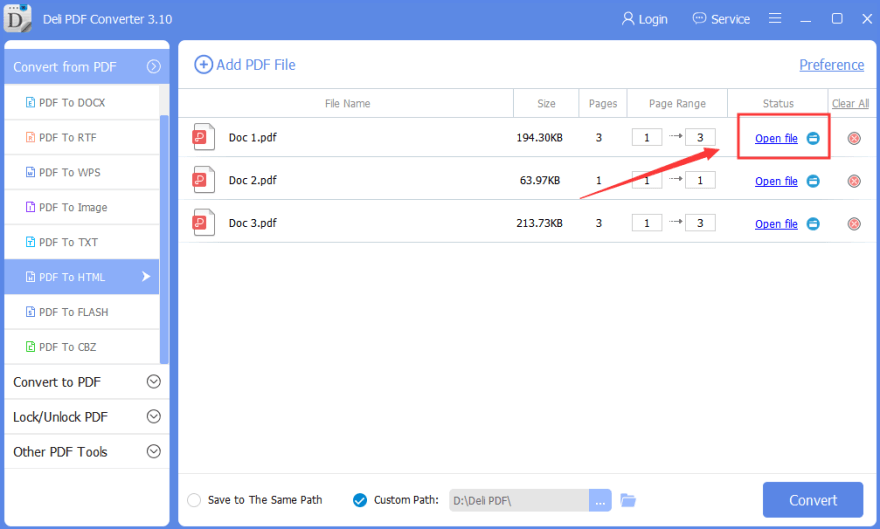 Preview HTML Files